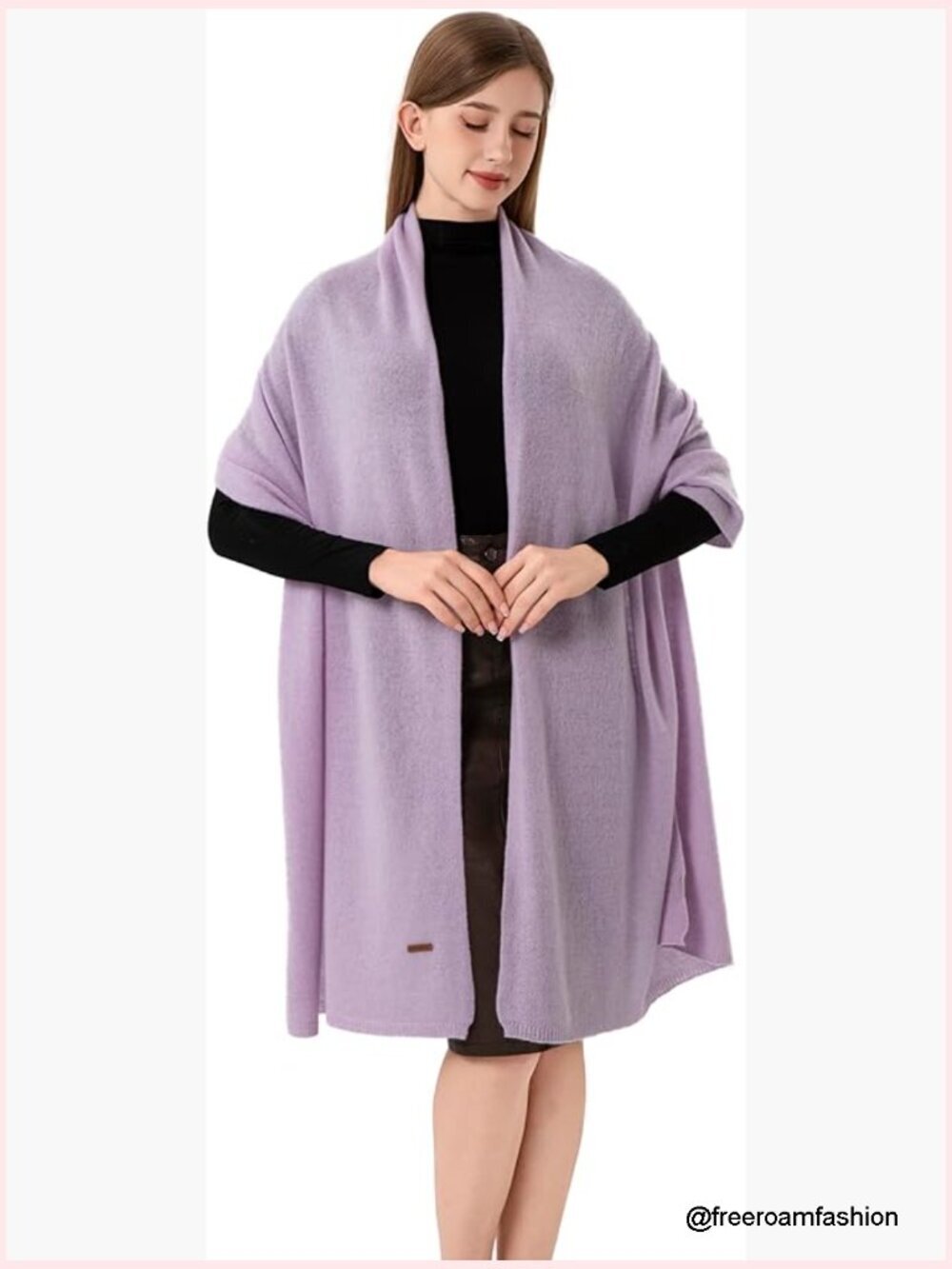 100% Cashmere Knitted Scarf Wrap Shawl Extra Large 87x28 in Stole